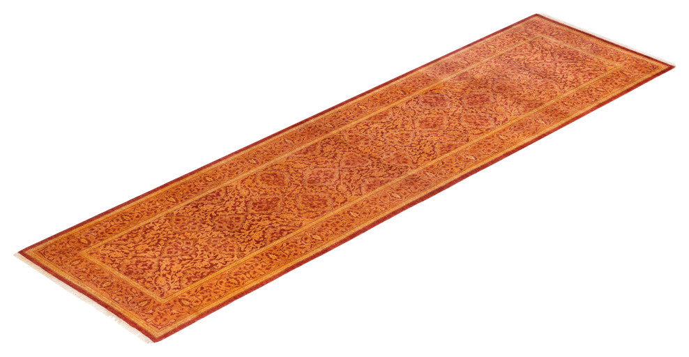 Mogul, One-of-a-Kind Hand-Knotted Area Rug Orange, 2'7"x9'9"