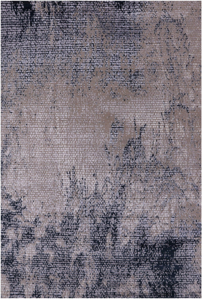 Wool and Silk Modern Handmade Rug 5' 6" X 8' 1" Q7139