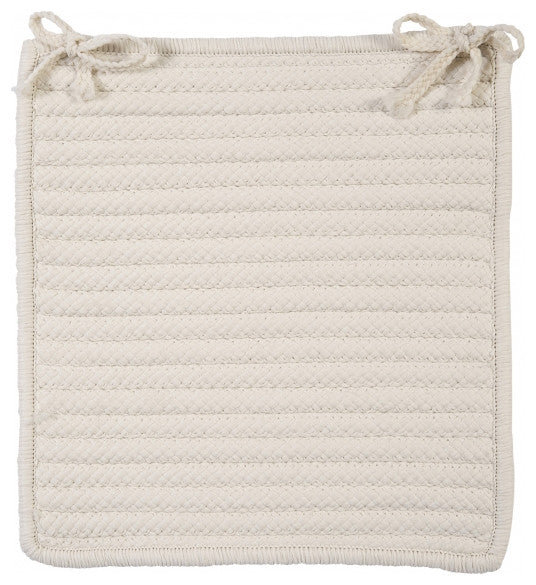 Colonial Mills Chair Pad Simply Home Solid White Chair Pad