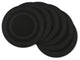 DII Black Round PVC Doubleframe Placemat, Set of 6