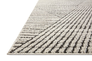 Loloi II Fabian Charcoal/Ivory 18"x18" Sample Rug