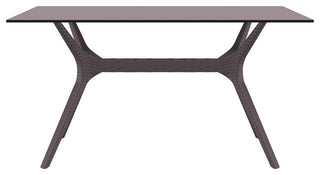 Ibiza Rectangle Table 55 inch Brown