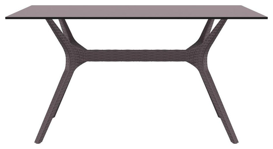 Ibiza Rectangle Table 55 inch Brown