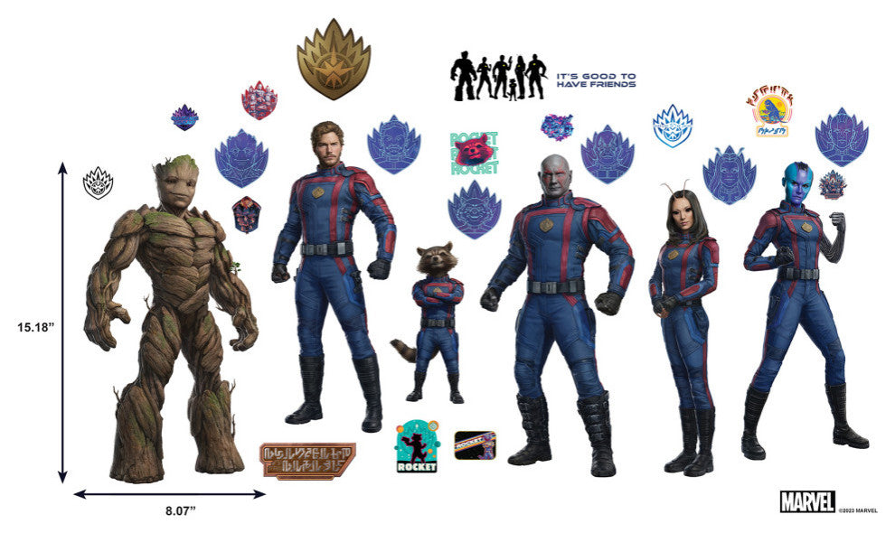 Guardians of the Galaxy 3 Peel & Stick Wall Decals