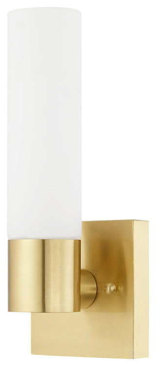 Livex Lighting 1-Light ADA Wall Sconce, Satin Brass