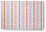 Watercolor Stripe Spring Chenille Rug, Purple-Orange, 4'x6'