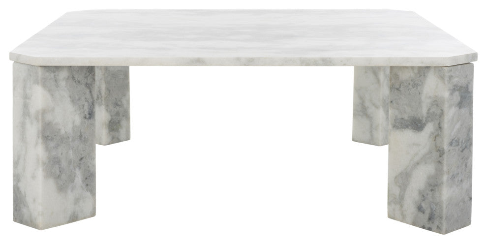 Safavieh Couture Daysi Marble Coffee Table, White