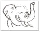 Happy Elephant 11x14 Canvas Wall Art
