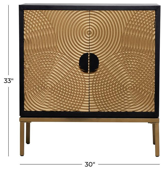 Bronze Wood Contemporary Cabinet