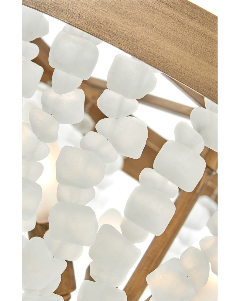 Fredrick Ramond Dune Medium Semi-Flush Mount, Burnished Gold