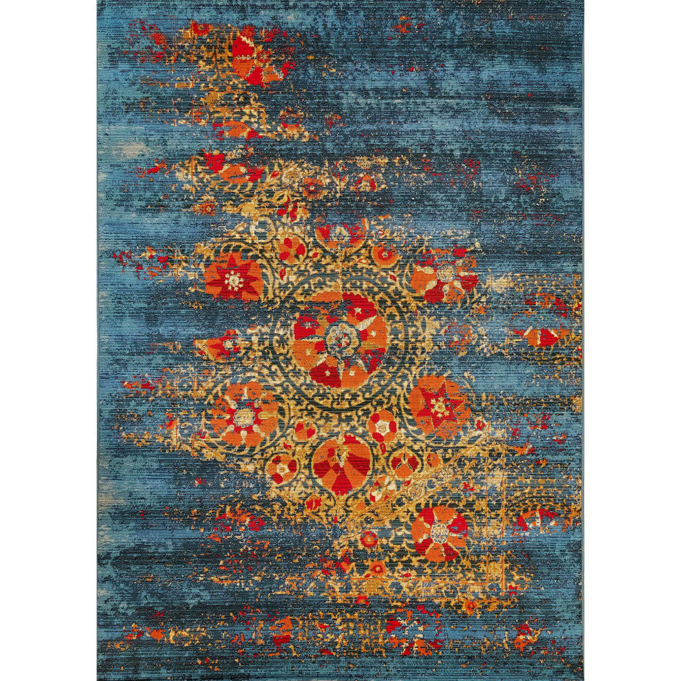 Marina Suzanie Indoor/Outdoor Rug, Blue, 6'6"x9'3"