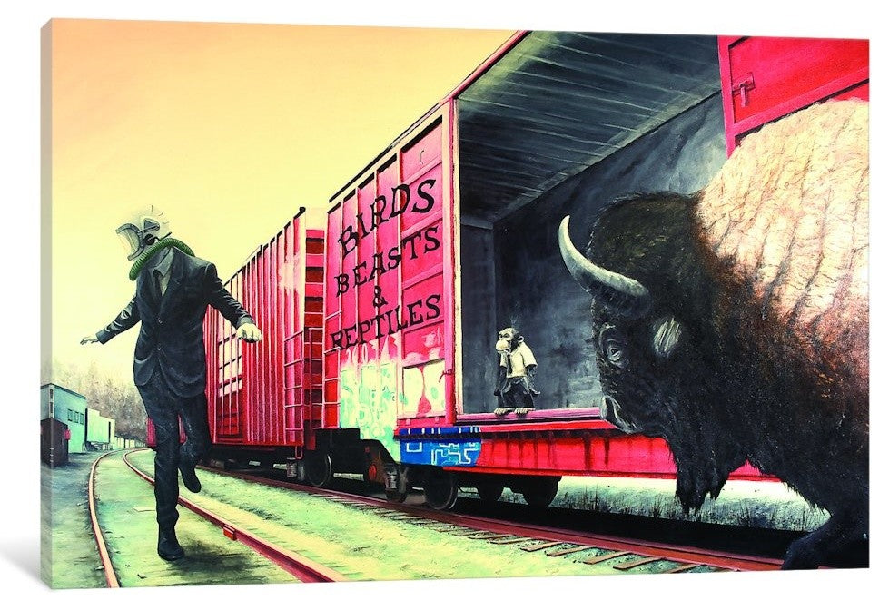 "Fell Into It Like A Daydream Or A Fever" by Alec Huxley, Canvas Print, 40"x26"