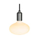 Oval bulb and Graphite pendant US