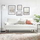 Sofa, Velvet, White, Modern, Living Lounge Room Hotel Lobby Hospitality