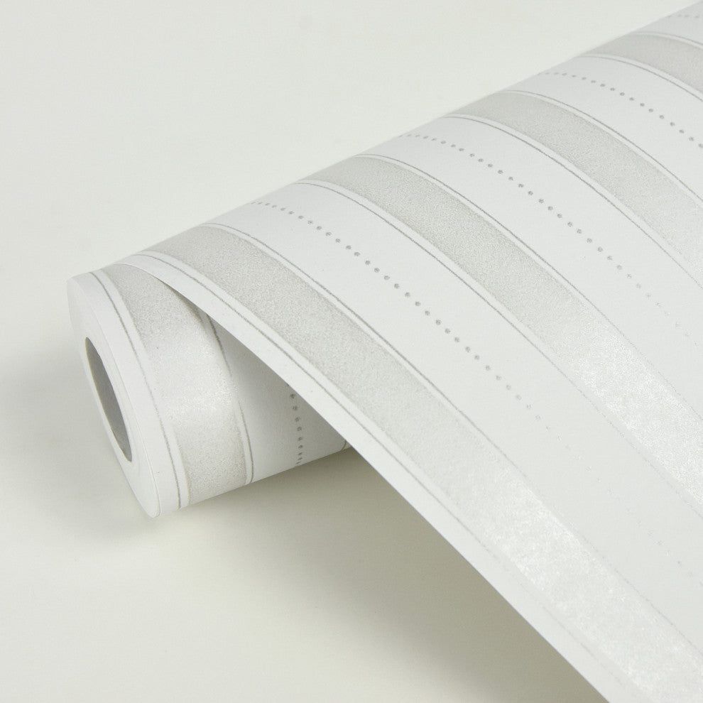 Symphony Platinum Stripe Wallpaper Bolt