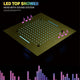 LED Musical Shower System, Hand Shower, Polished Gold A - Phone Control Light