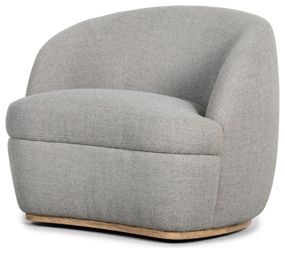 Sandie Swivel Chair-Gibson Silver