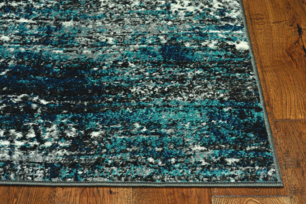 63 X 91 Grey Polyester Or  Viscose Rug