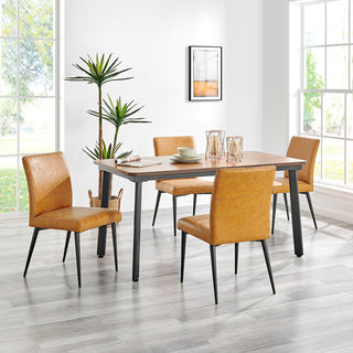 Kevin PU Dining Side Chair,, Set of 2