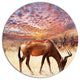 Antelope In Bush Under Dramatic Sky, African Art Disc Artwork, 11"