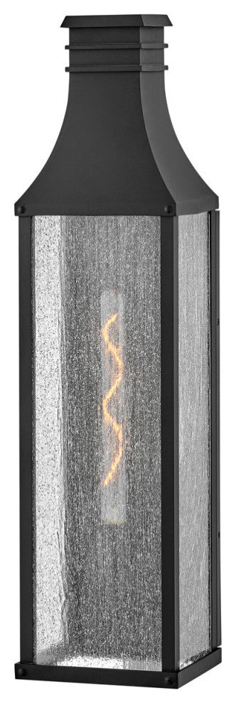 Hinkley Beacon Hill Large Tall Wall Mount Lantern, Museum Black