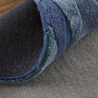 Arwyn Transitional Abstract, Gray/Taupe/Blue, 10'x14' Area Rug