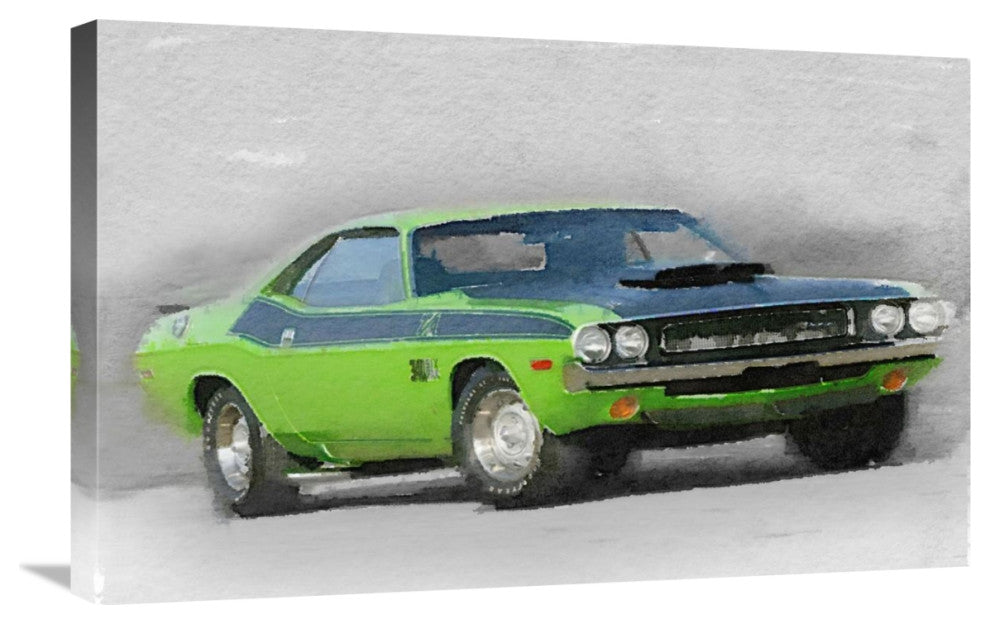 "1970-TA-Challenger Watercolor" Fine Art Print