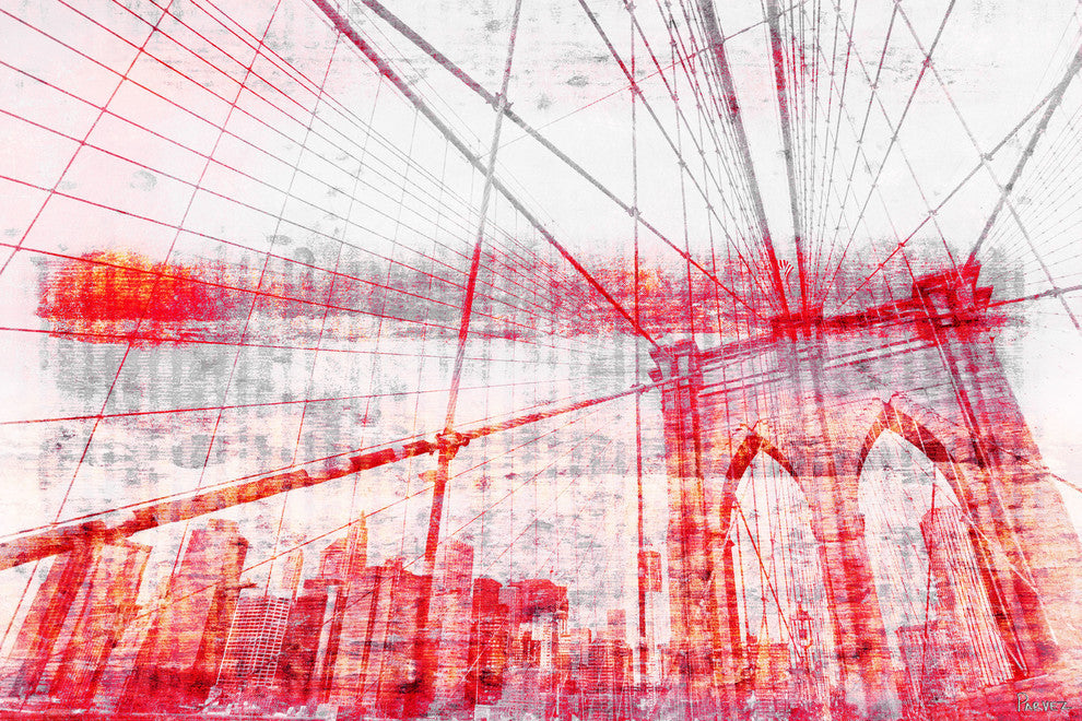"Brooklyn Bridge" Fine Art Canvas Print, 45"x30"
