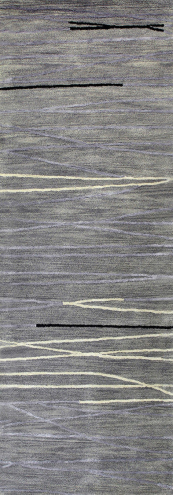 Bashian Sydney Area Rug, Gray, 2'6"x8'
