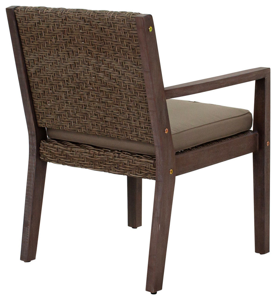Courtyard Casual Bridgeport II Dining Arm Chair Eucalyptus