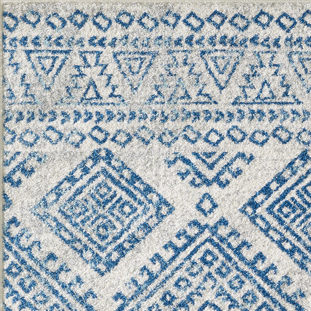 Evolution Ivory/Blue Calypso 7'10" x 10'2" Rug