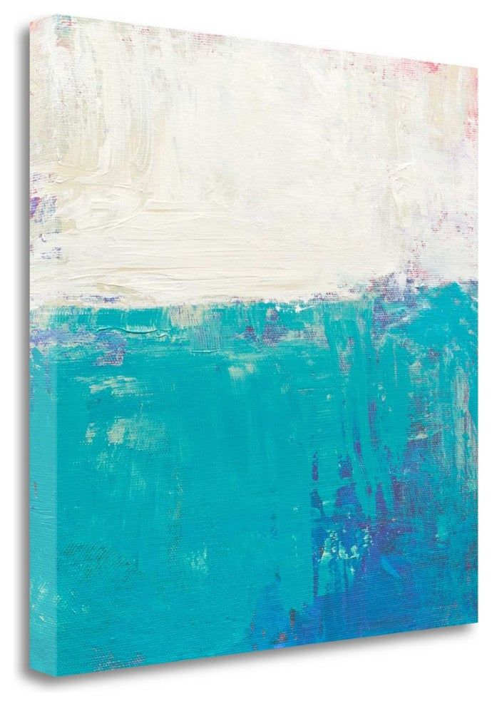 "Aqua White" By Don Bishop, Giclee Print on Gallery Wrap Canvas, Ready to Hang