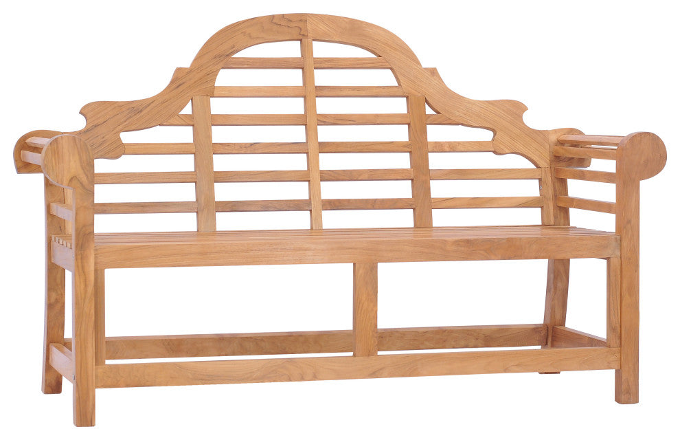 Teak Wood Lutyens Outdoor Patio Double Bench made from Solid A-Grade Teak Wood