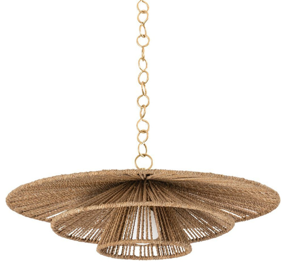 Levan Pendant, Vintage Gold Leaf