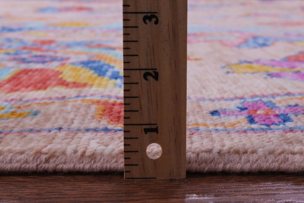 Turkish Oushak Handmade Wool Rug 9' 11" X 13' 10" - Q16095