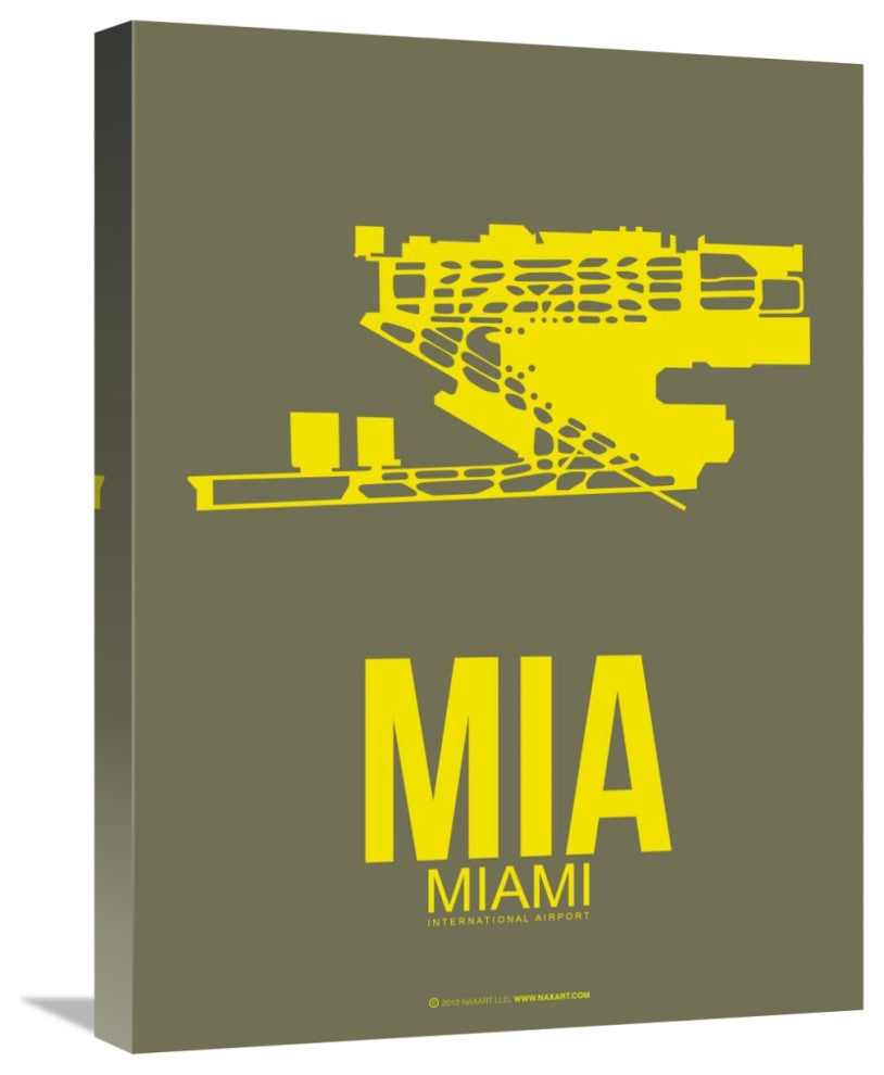 "MIA Miami Poster 1" Fine Art Print
