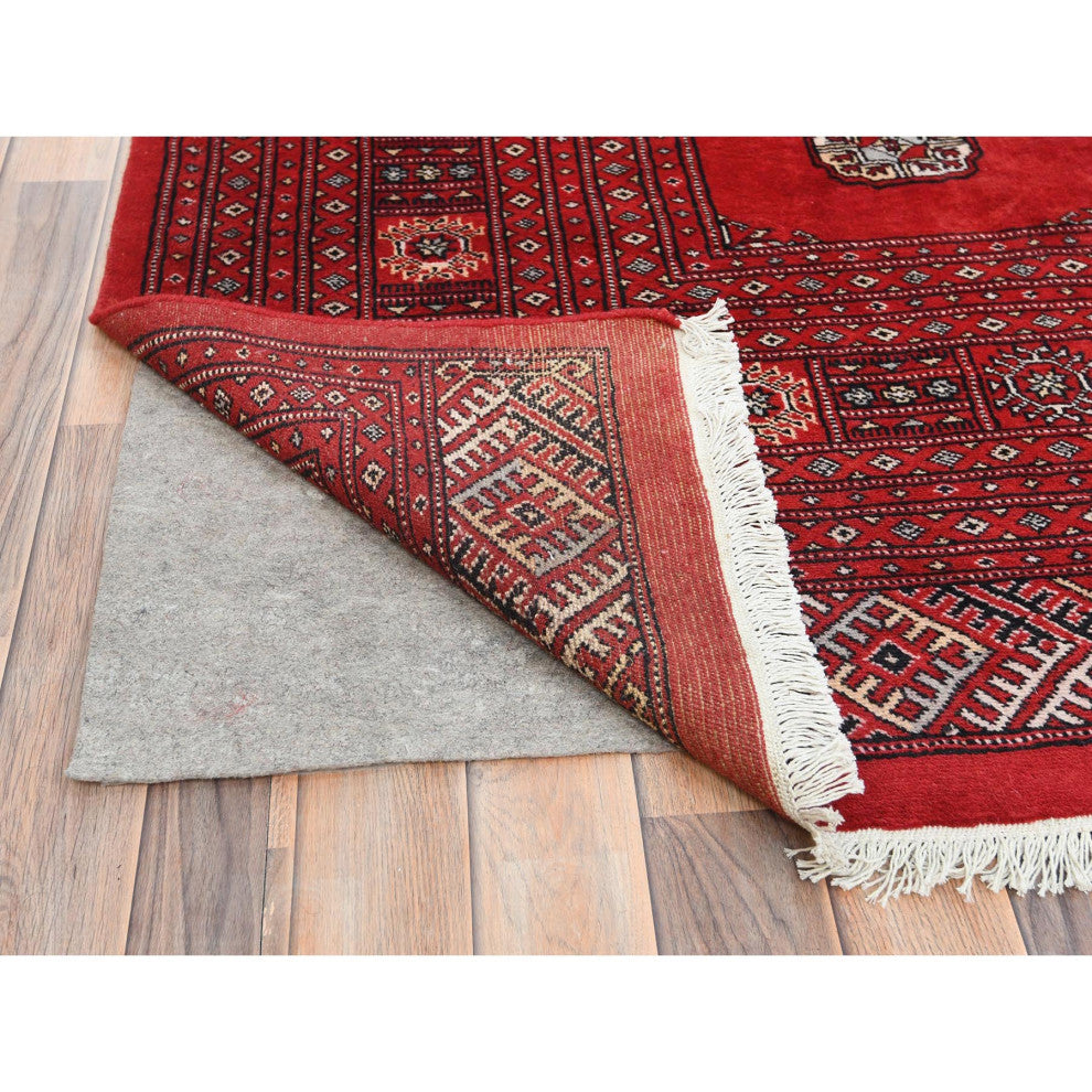 Rich Red Princess Bokara Extra Soft Wool Hand Knotted Oriental Rug 10'1"x14'7"