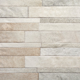 Cowhide Patchwork Rug, Kronos, Neutral, 6'x9'
