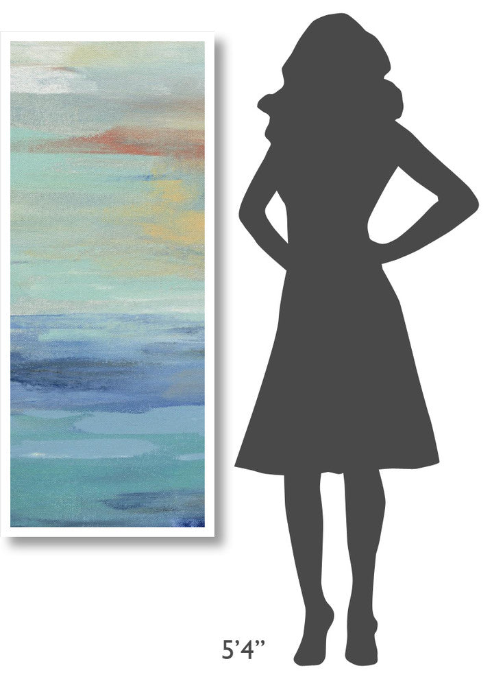 "Sunset Beach Panel I" Digital Paper Print by Silvia Vassileva, 22"x52"