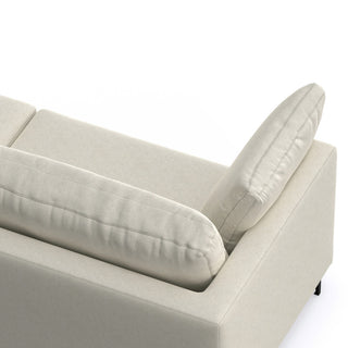 Ava 76-inch Sofa and Ottoman Set in Tightly Woven Performance Fabric