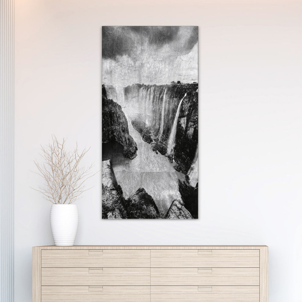 "King of the Jungle" Reverse Printed Tempered Glass With Silver Leaf