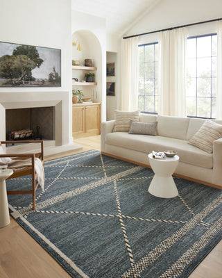 Loloi II Fabian Denim/Charcoal 5'3"x7'6" Area Rug