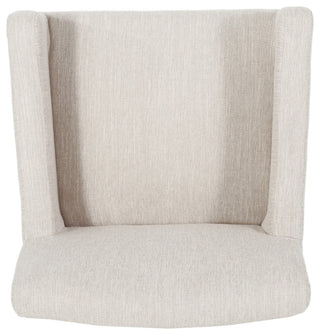 Chaparral Contemporary Fabric Upholstered Wood 26" Counter Stools, Set of 2, Beige/Weathered Natural