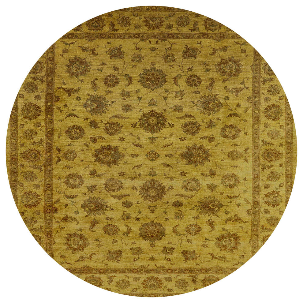 Ahgly Company Indoor Round Mid-Century Modern Area Rugs, 6' Round
