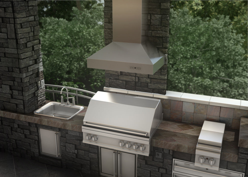 ZLINE 48 in. Remote Blower Wall Mount Range Hood, Stainless Steel, 697-RD-48