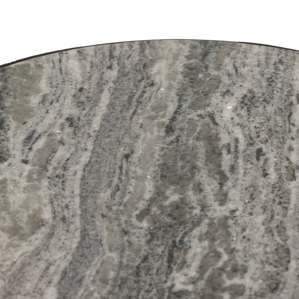 Corbett End Table-River Grey Marble