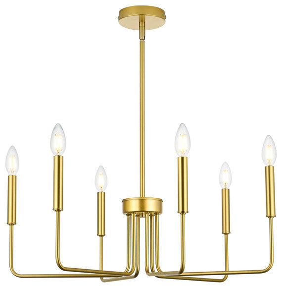 26" Pendant Light, Brass