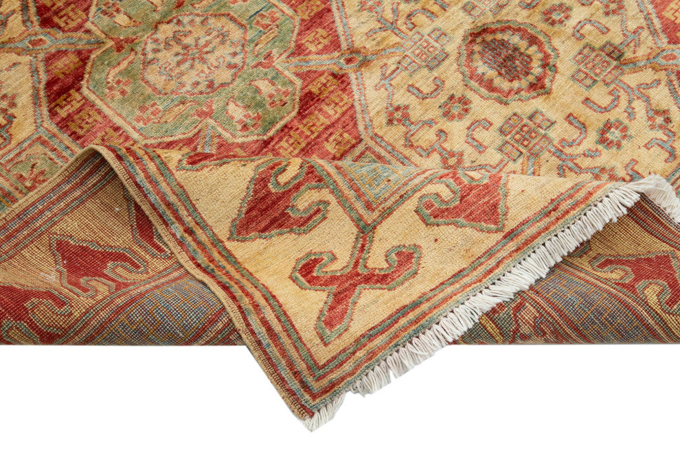 Rug N Carpet - Handwoven Oriental 6' 1" x 9' 0" Soft Oushak Area Rug