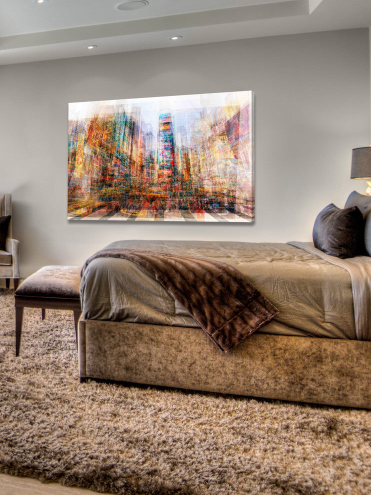 "New York Times SQ" Painting Print on Canvas