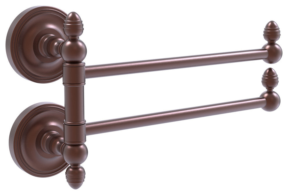 Prestige Regal 2 Swing Arm Towel Rail, Antique Copper